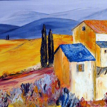 Pittura intitolato "Provence" da Georges Mournet, Opera d'arte originale