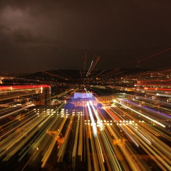 Photography titled "Strahlend" by Georges Recordon, Original Artwork, Light Painting