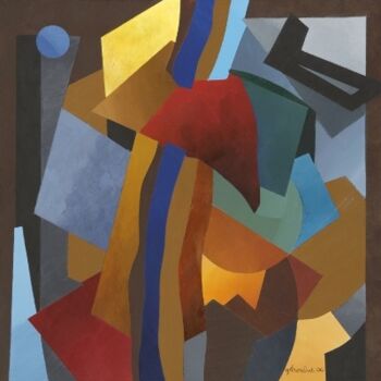 Картина под названием "LES YEUX D'ELSA" - Georges Troubat, Подлинное произведение искусства