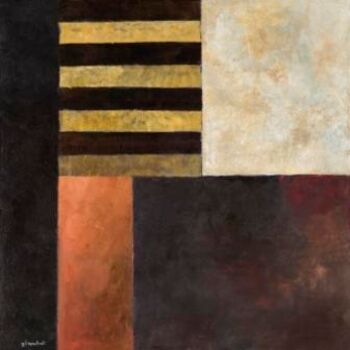 「ocre et brun」というタイトルの絵画 Georges Troubatによって, オリジナルのアートワーク