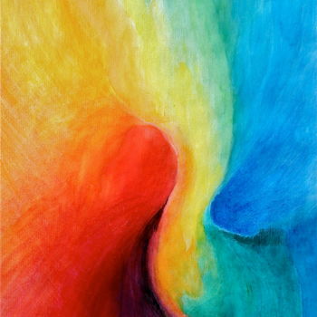 Painting titled "Regenbogen" by Getagruia, Original Artwork