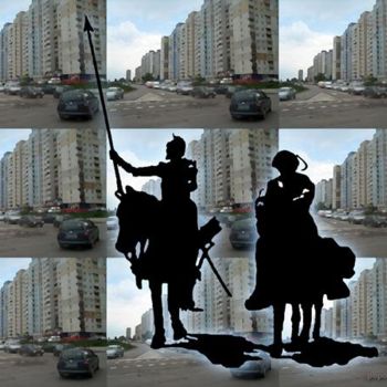 Grafika cyfrowa / sztuka generowana cyfrowo zatytułowany „Urban socialism” autorstwa Momchil Popov, Oryginalna praca