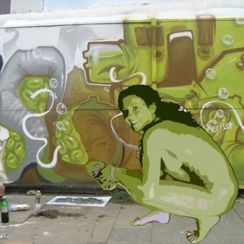 Digital Arts titled "Graffiti fest Sofia…" by Momchil Popov, Original Artwork