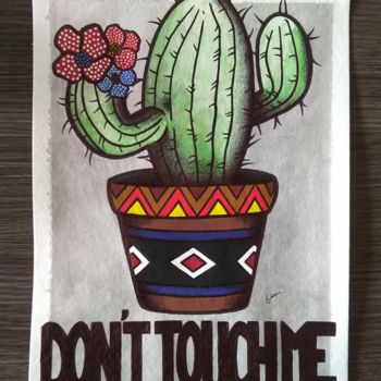 Pintura titulada "Don't touch me" por Geo, Obra de arte original, Acrílico