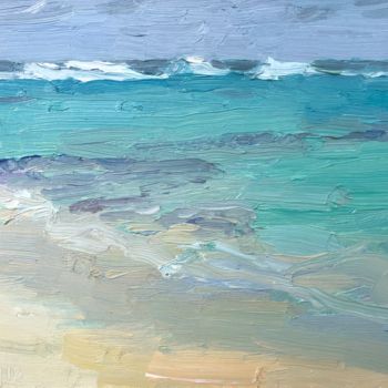 Painting titled "Sea Study II" by Georgina Rey, Original Artwork, Oil