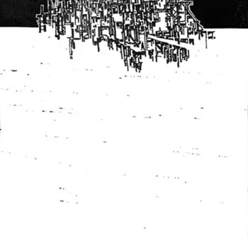 Картина под названием "Wasteland" - Georgy Stork, Подлинное произведение искусства, Акрил Установлен на Деревянная рама для…