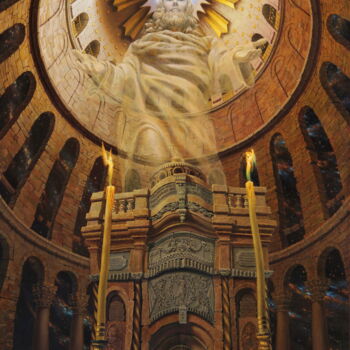 Pintura intitulada "HOLY spirit" por Georgii Ineshin (Georgy Ineshin Gotcha), Obras de arte originais, Óleo