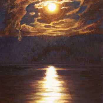 Pintura intitulada "tears-from-the-moon…" por Georgii Ineshin (Georgy Ineshin Gotcha), Obras de arte originais