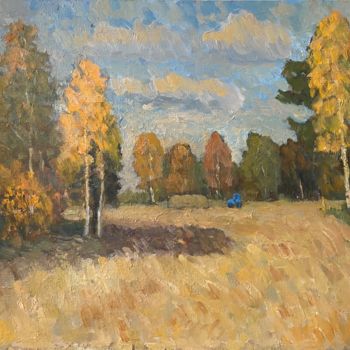 Pintura intitulada "Fall" por Oleg Vasiliev, Obras de arte originais, Óleo