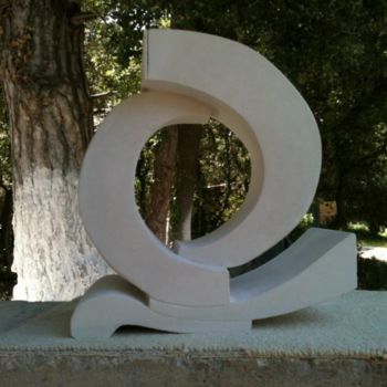 Scultura intitolato "Subtil Equilibre" da Gepsy, Opera d'arte originale, Pietra