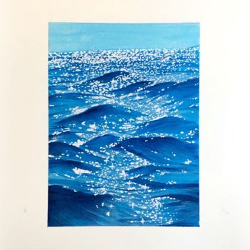 Painting titled "Sea II" by Llum, Original Artwork, Acrylic