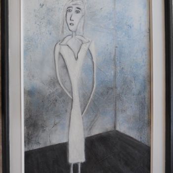 Peinture intitulée "La Chambre Bleue" par Géraldine Rey-Deschamps, Œuvre d'art originale, Acrylique