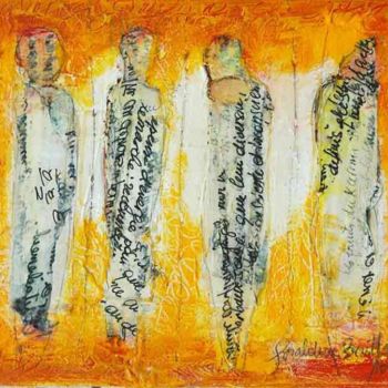 Painting titled "initiation" by Géraldine Entiope, Original Artwork