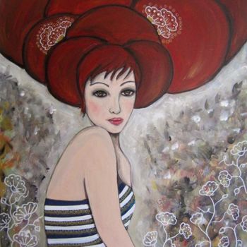 Painting titled "Lady Dream" by Géraldine Hary, Original Artwork