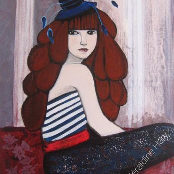 Peinture intitulée "Mina" par Géraldine Hary, Œuvre d'art originale