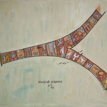 Peinture intitulée "Dividing Sequence" par Gerald Shepherd F.F.P.S., Œuvre d'art originale, Huile