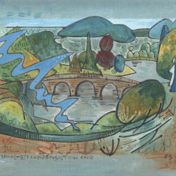 Malerei mit dem Titel "30-06-97 Condensati…" von Gerald Shepherd F.F.P.S., Original-Kunstwerk, Öl