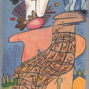 Картина под названием "The Sock - Still Li…" - Gerald Shepherd F.F.P.S., Подлинное произведение искусства, Масло
