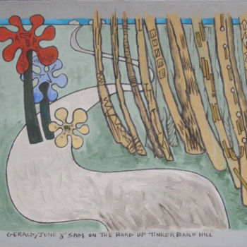 「Gerald, June And Sa…」というタイトルの絵画 Gerald Shepherd F.F.P.S.によって, オリジナルのアートワーク, オイル