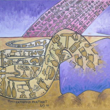 Peinture intitulée "Tim - Extruded Port…" par Gerald Shepherd F.F.P.S., Œuvre d'art originale, Huile