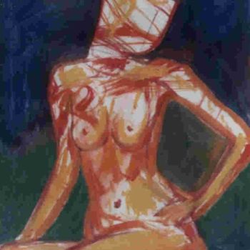 Painting titled "Nude" by Gerald Shepherd F.F.P.S., Original Artwork, Oil