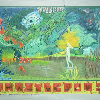 Malerei mit dem Titel "Mysterious Landscap…" von Gerald Shepherd F.F.P.S., Original-Kunstwerk, Öl