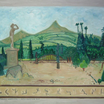Painting titled "Mysterious Landscap…" by Gerald Shepherd F.F.P.S., Original Artwork, Oil