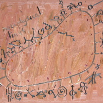 Painting titled "Metaphysical Lines" by Gerald Shepherd F.F.P.S., Original Artwork, Oil