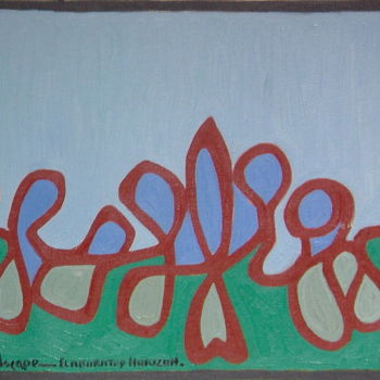 Painting titled "Landscape - Elabora…" by Gerald Shepherd F.F.P.S., Original Artwork, Oil