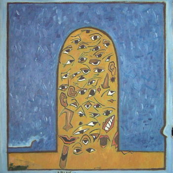 Malerei mit dem Titel "Argus 1" von Gerald Shepherd F.F.P.S., Original-Kunstwerk, Öl