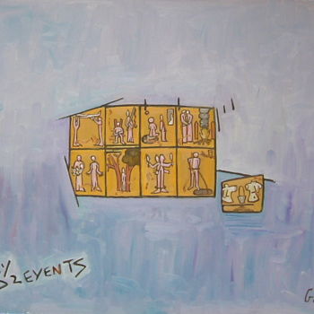 Painting titled "Eight And A Half Ev…" by Gerald Shepherd F.F.P.S., Original Artwork, Oil