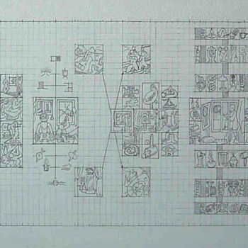 Drawing titled "Transmutations 1" by Gerald Shepherd F.F.P.S., Original Artwork, Pencil