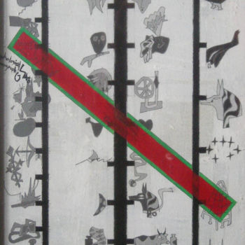 Dessin intitulée "Mythological Nomogr…" par Gerald Shepherd F.F.P.S., Œuvre d'art originale, Crayon