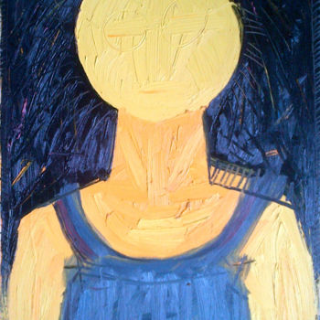 Peinture intitulée "Self Portrait With…" par Gerald Shepherd F.F.P.S., Œuvre d'art originale, Huile