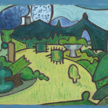 Peinture intitulée "Postcard From A Wil…" par Gerald Shepherd F.F.P.S., Œuvre d'art originale, Huile