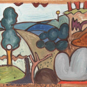 Peinture intitulée "Postcard From An Im…" par Gerald Shepherd F.F.P.S., Œuvre d'art originale, Huile