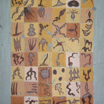 Malerei mit dem Titel "Animal Sudies" von Gerald Shepherd F.F.P.S., Original-Kunstwerk, Acryl