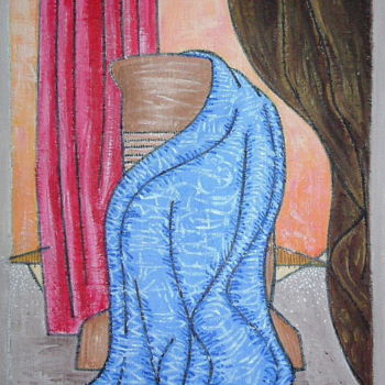 Картина под названием "Robed Shape" - Gerald Shepherd F.F.P.S., Подлинное произведение искусства, Акрил