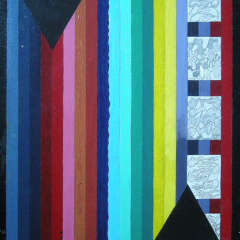 Malerei mit dem Titel "Parapainting 2 - Th…" von Gerald Shepherd F.F.P.S., Original-Kunstwerk, Acryl
