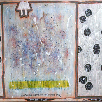 Malerei mit dem Titel "Parthenogenesis On…" von Gerald Shepherd F.F.P.S., Original-Kunstwerk, Acryl