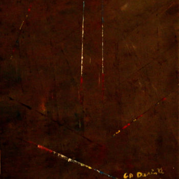 Painting titled "lignes" by Gerard Auguste Dariste, Original Artwork, Oil