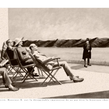 Photography titled "Franz Kafka chez le…" by Gérard Bertrand, Original Artwork, Manipulated Photography