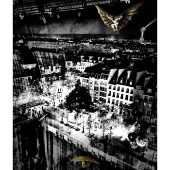 Photographie intitulée "Modo de volar (à Go…" par Gérard Bertrand, Œuvre d'art originale, Photographie manipulée