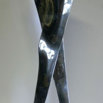 Sculpture titled "Delta T 04" by Gérard Braguy, Original Artwork, Metals