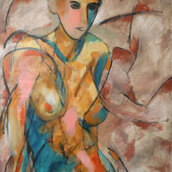 Peinture intitulée "Nu féminin" par Gérard Capron (G.CAPRON), Œuvre d'art originale, Acrylique