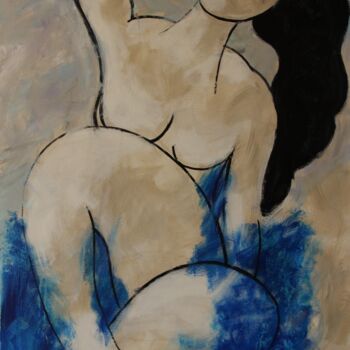 Malerei mit dem Titel "Ondine" von Gérard Capron (G.CAPRON), Original-Kunstwerk, Acryl