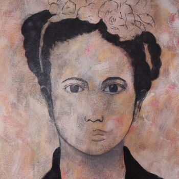 Schilderij getiteld "Magdalena, Frida Kh…" door Gérard Capron (G.CAPRON), Origineel Kunstwerk, Acryl