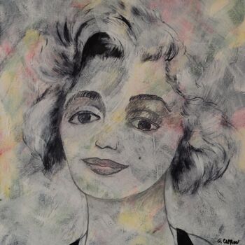 绘画 标题为“Marilyn Monroe” 由Gérard Capron (G.CAPRON), 原创艺术品, 丙烯