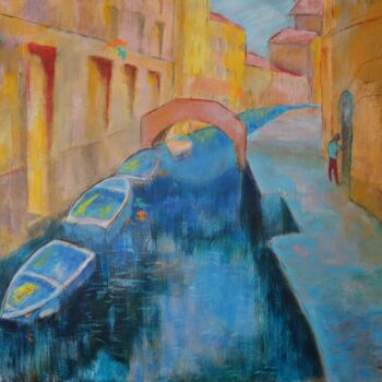 Painting titled "Venezia" by Gérard Capron (G.CAPRON), Original Artwork, Acrylic
