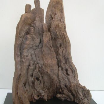 Sculpture intitulée "Famille 19 05" par Gérard Cottereau, Œuvre d'art originale, Bois